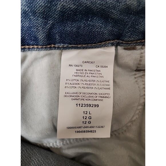 Lee Friction Resistant Jeans Womens 12 Long Blue Medium Wash Straight Leg NEW - Picture 9 of 10